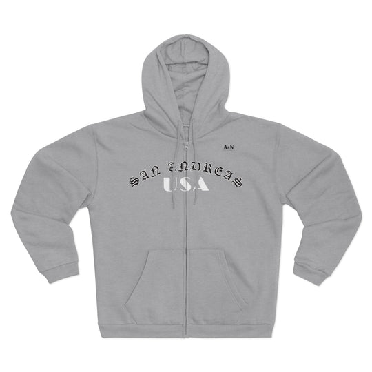 Unisex San Andreas Hooded Zip Sweatshirt