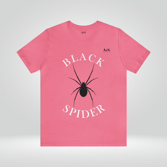 Unisex Black Spider Jersey Short Sleeve Tee