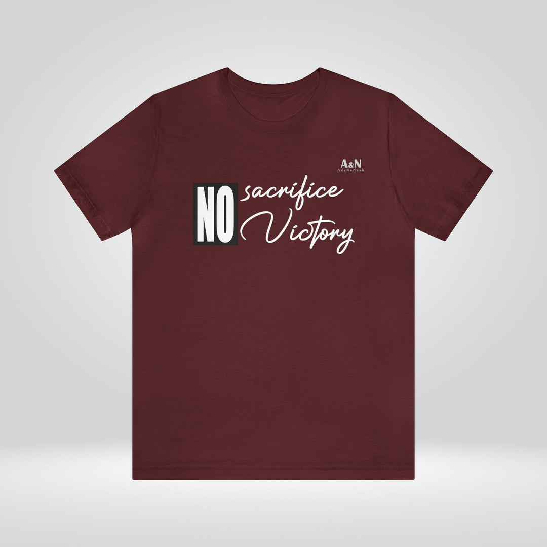 Unisex No Secrifice No Victory Short Sleeve Tee