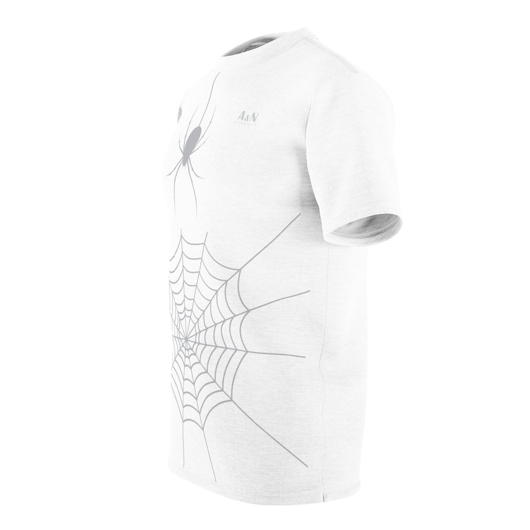 Unisex Halloween Spider Web T-Shirt White