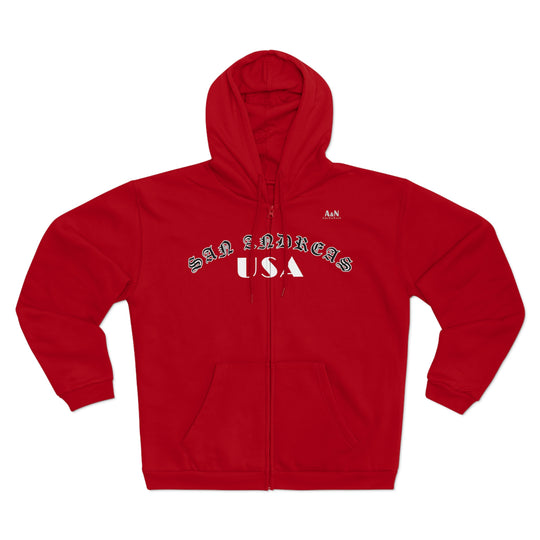 Unisex San Andreas Hooded Zip Sweatshirt