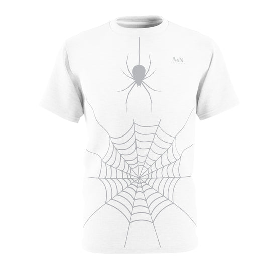 Unisex Halloween Spider Web T-Shirt White