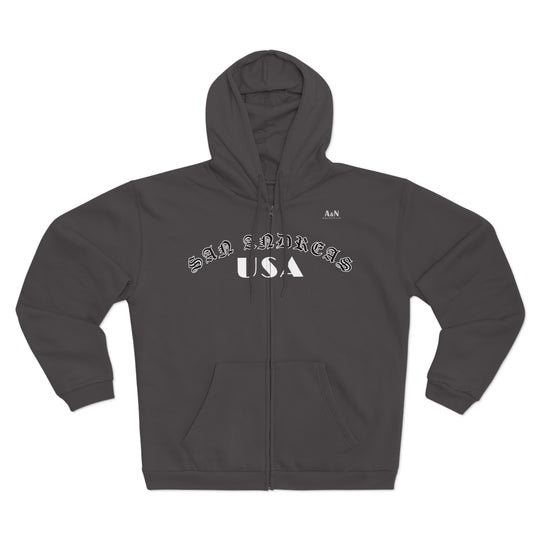 Unisex San Andreas Hooded Zip Sweatshirt