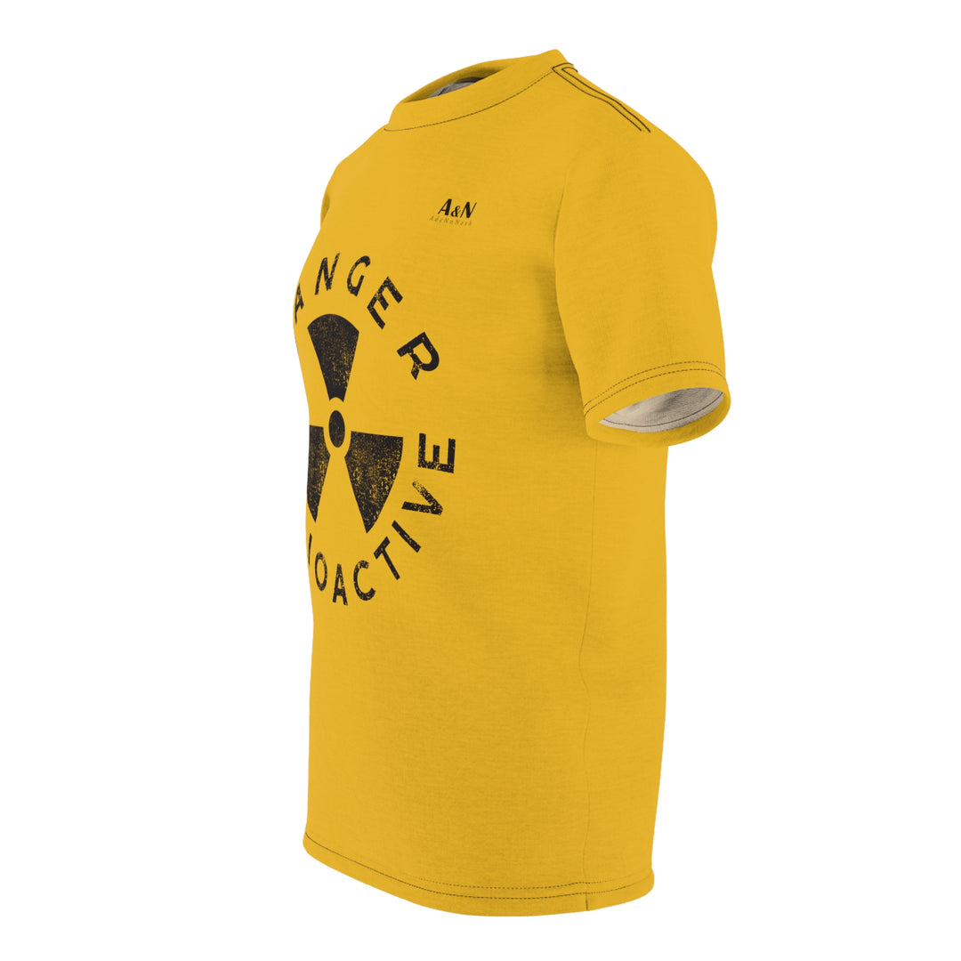 Unisex Danger Radioactive T-shirt Yellow