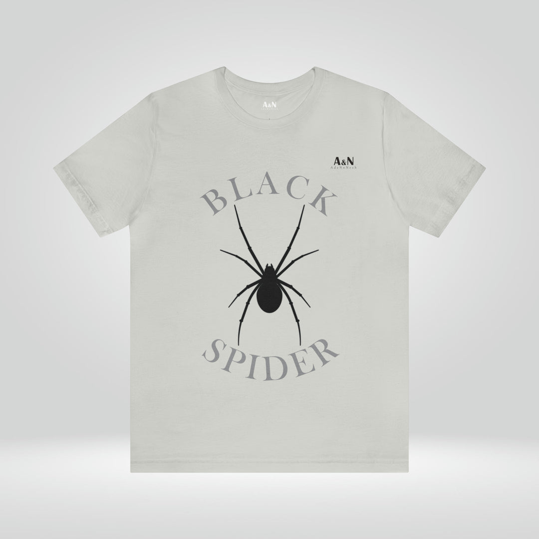 Unisex Black Spider Jersey Short Sleeve Tee