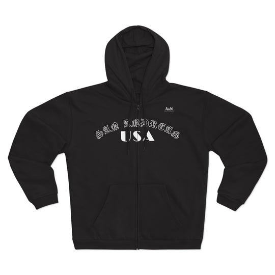 Unisex San Andreas Hooded Zip Sweatshirt