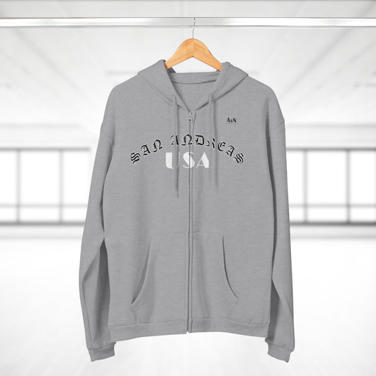 Unisex San Andreas Hooded Zip Sweatshirt