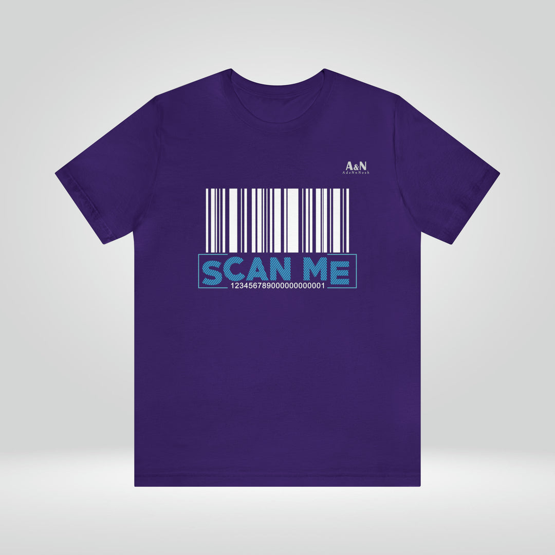 Unisex  Barcode Scan Me Jersey Short Sleeve Tee