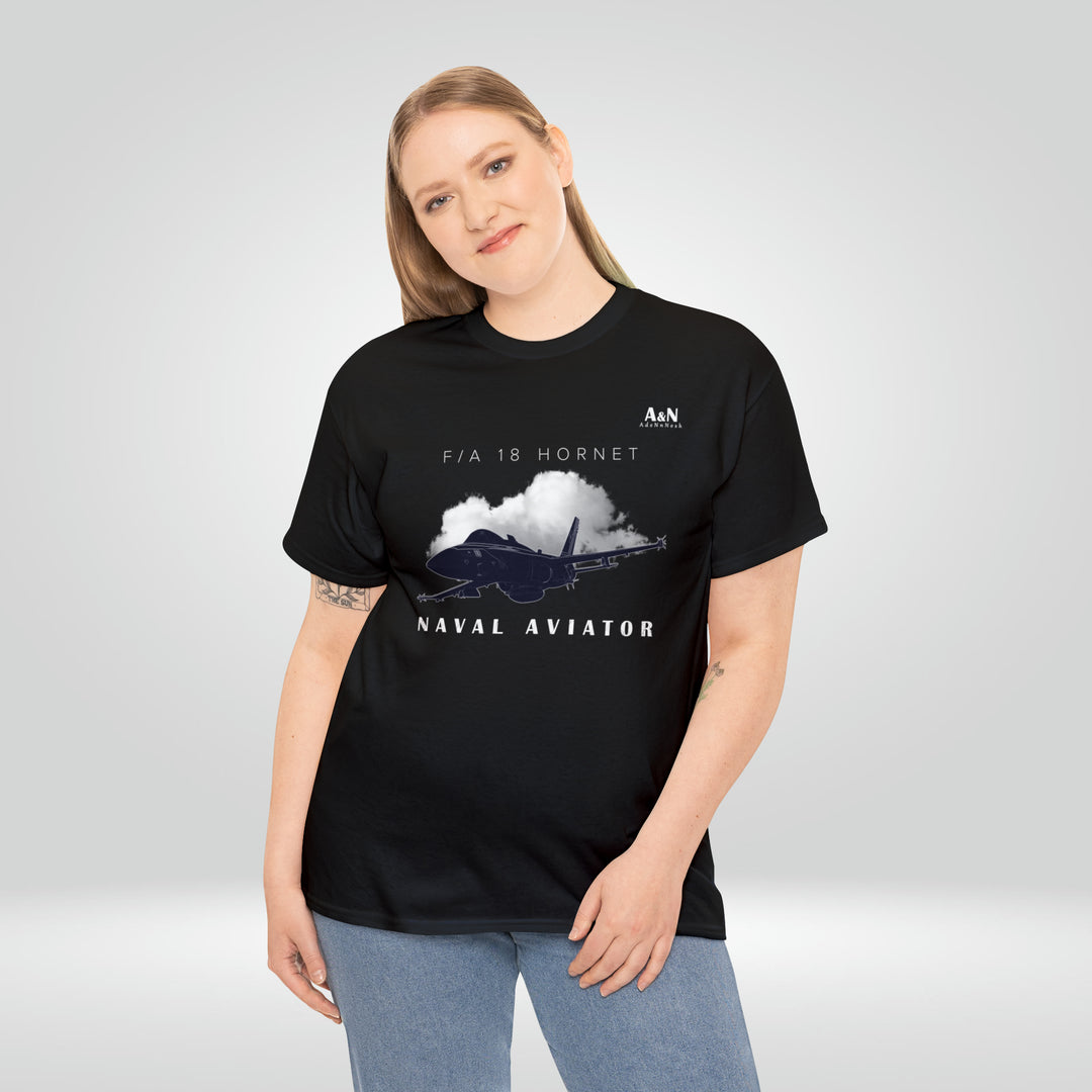 Unisex Naval Aviator Heavy Cotton T-shirt