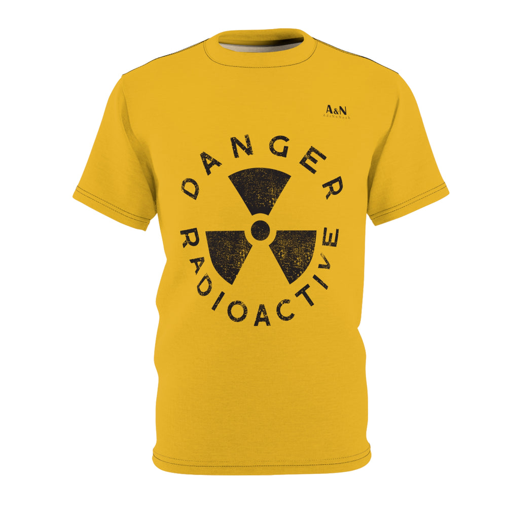 Unisex Danger Radioactive T-shirt Yellow