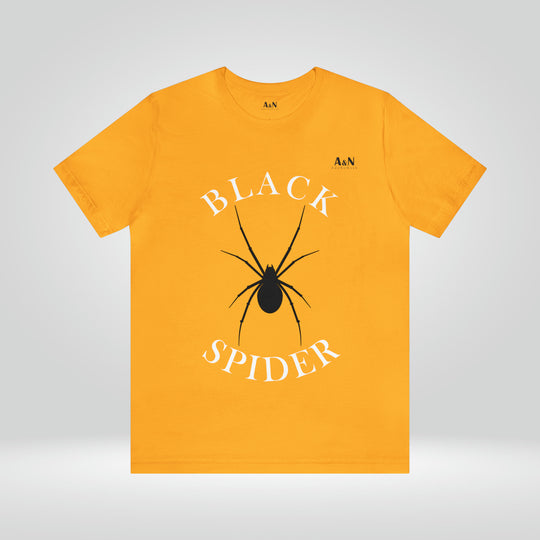 Unisex Black Spider Jersey Short Sleeve Tee