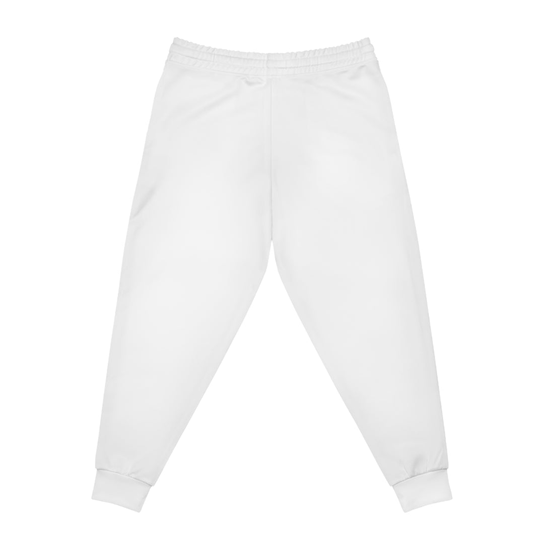 Unisex Athletic Cheetah Joggers White