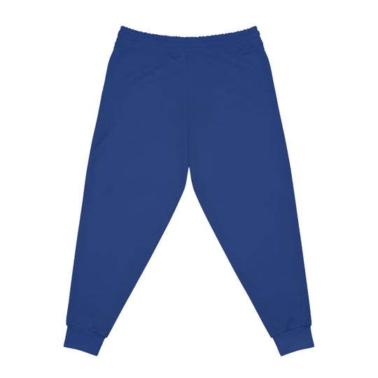 Unisex Athletic Cheetah Joggers Dark Blue