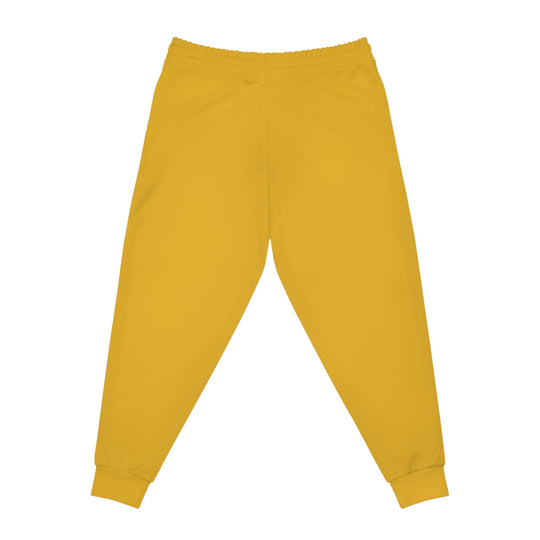 Unisex Athletic Cheetah Joggers Yellow