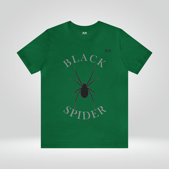 Unisex Black Spider Jersey Short Sleeve Tee