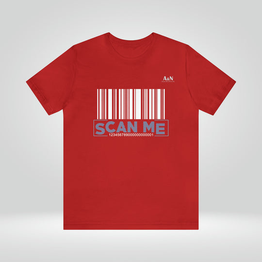 Unisex  Barcode Scan Me Jersey Short Sleeve Tee