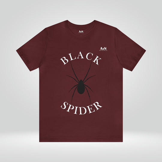 Unisex Black Spider Jersey Short Sleeve Tee