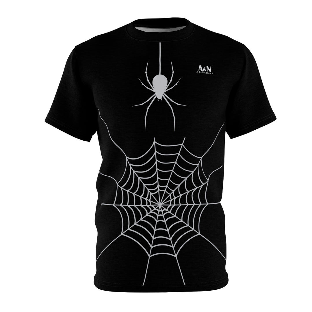 Unisex Halloween Spider Web T-Shirt Black