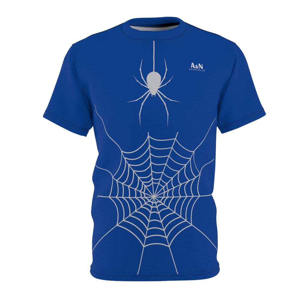 Unisex Halloween Spider Web T-Shirt Dark Blue