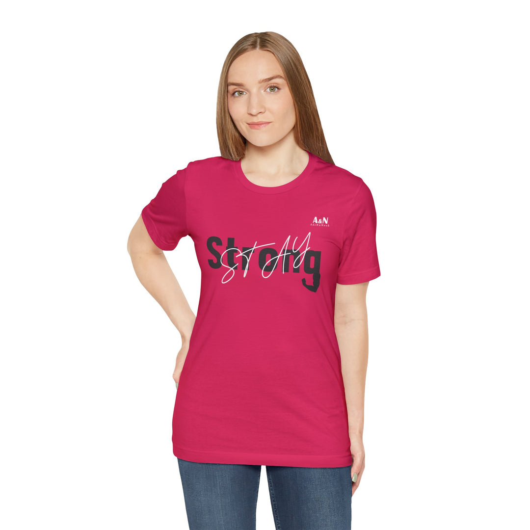 Unisex Stay Strong Jersey Short Sleeve Tee