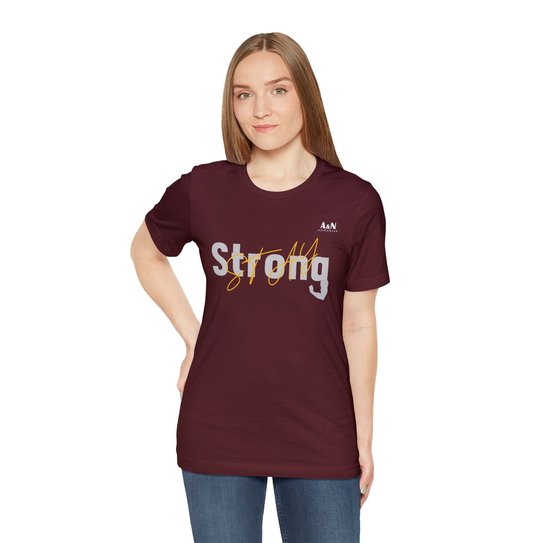 Unisex Stay Strong Jersey Short Sleeve Tee