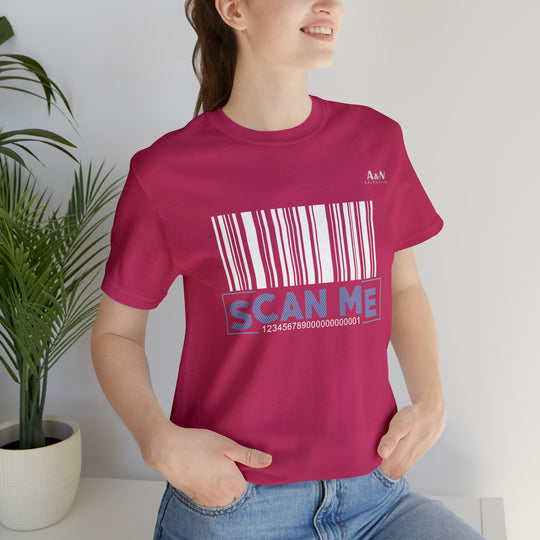 Unisex  Barcode Scan Me Jersey Short Sleeve Tee