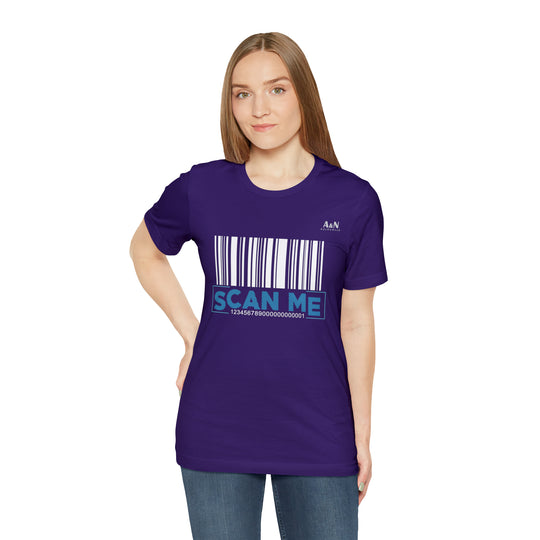 Unisex  Barcode Scan Me Jersey Short Sleeve Tee