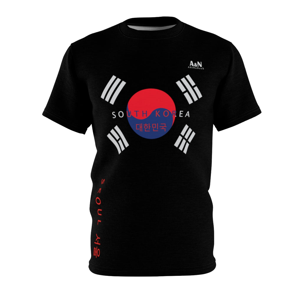 Unisex South Korea-Seoul T-shirt Black