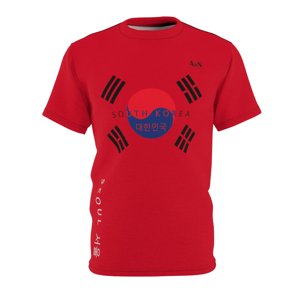 Unisex South Korea-Seoul T-shirt Dark Red