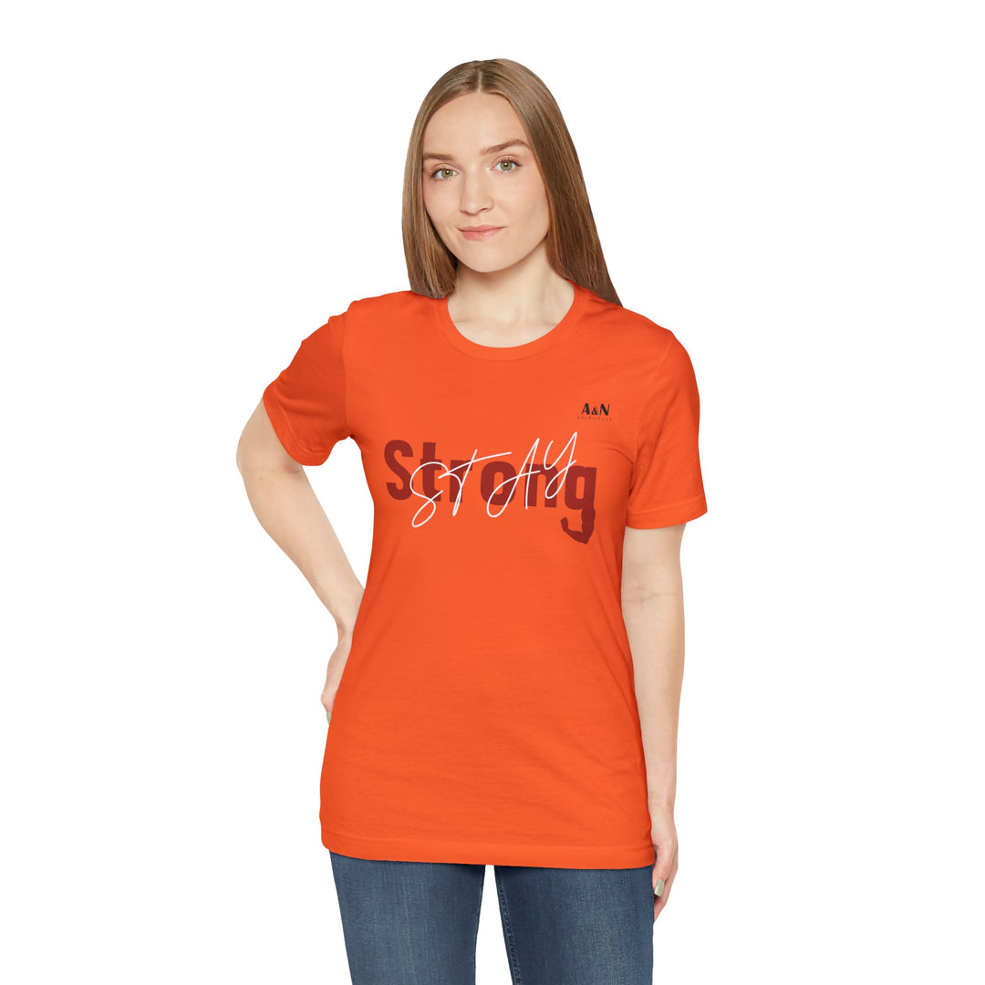 Unisex Stay Strong Jersey Short Sleeve Tee